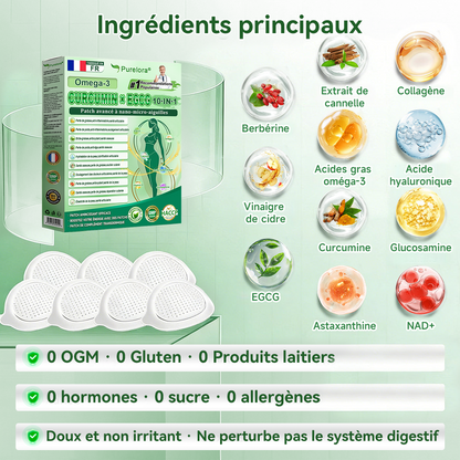 🔥 Nouveauté | Purelora® Patch nano-micro-aiguilles à la berbérine, au vinaigre de cidre de pomme et à l’EGCG 10-en-1 : brûle les graisses tenaces • lisse les rides • favorise le confort articulaire. Chaque patch agit — résultats visibles dès 7 jours.