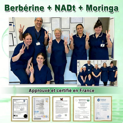 |🇫🇷 Boutique Officielle France |✨🧑‍⚕️ Healrize® Moringa · Berbérine × NAD⁺ Patch Nano-Micro-aiguilles Avancé 10-en-1 1 application par jour · Résultats visibles en 7 jours