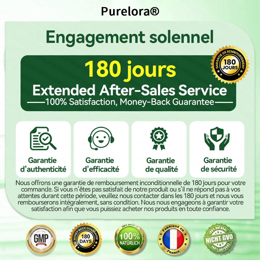 🏆 Recommandation n°1丨Purelora® Moringa Berbérine x NAD+ Patch Nano-Microneedle 10-en-1 Une application par jour, changements visibles dès 7 jours. Pour accompagner la gestion du poids, la fermeté de la peau et le bien-être global.