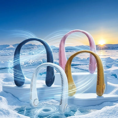 ❄️ Best-seller Été 2026 ❄️ Ventilateur de cou portable sans pales – Fraîcheur rapide en 3 secondes