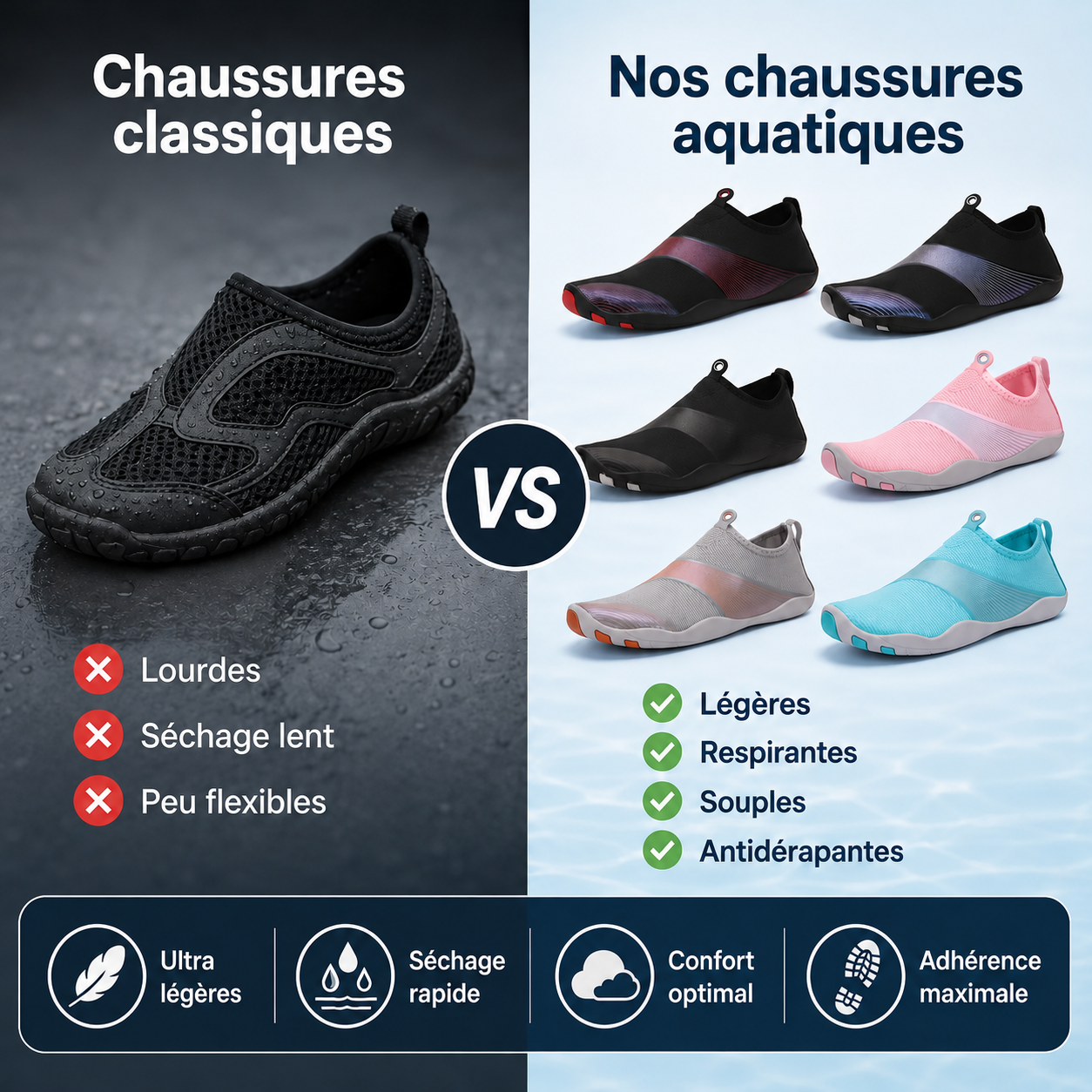 🌊 Chaussures Aquatiques Barefoot La liberté du pied nu, la protection en plus