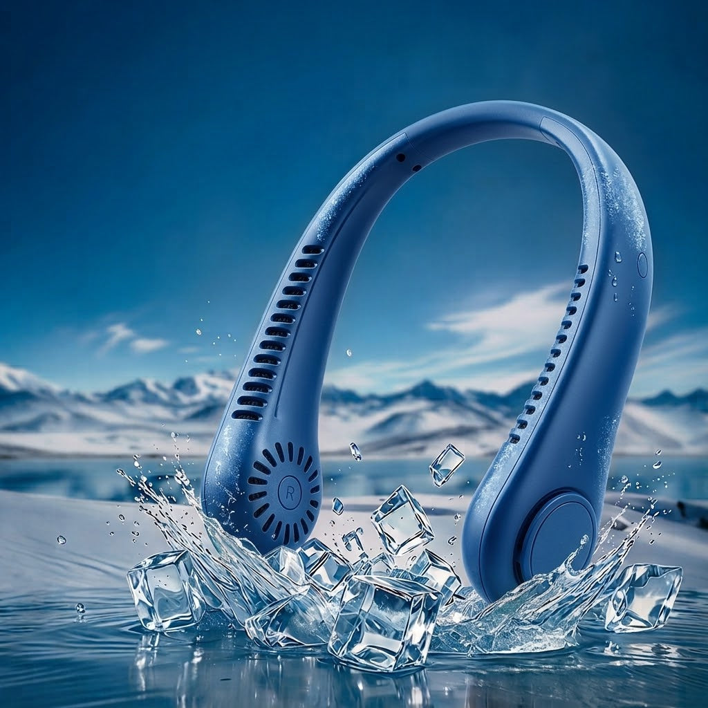 ❄️ Best-seller Été 2026 ❄️ Ventilateur de cou portable sans pales – Fraîcheur rapide en 3 secondes