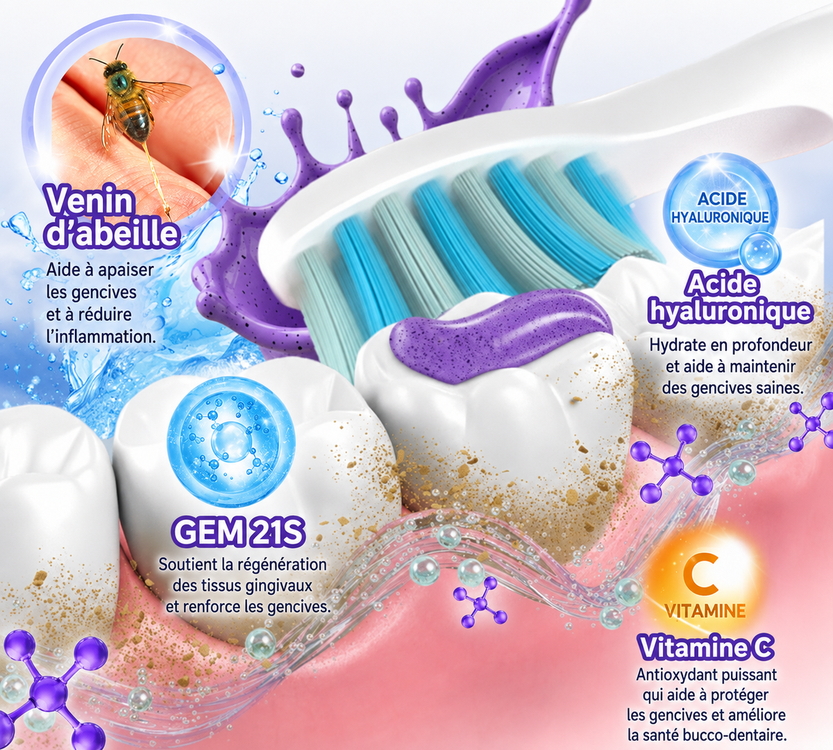 EdiJonah® VioCore [ Dentifrice de soin dentaire au venin d’abeille ]