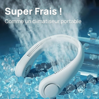 ❄️ Best-seller Été 2026 ❄️ Ventilateur de cou portable sans pales – Fraîcheur rapide en 3 secondes