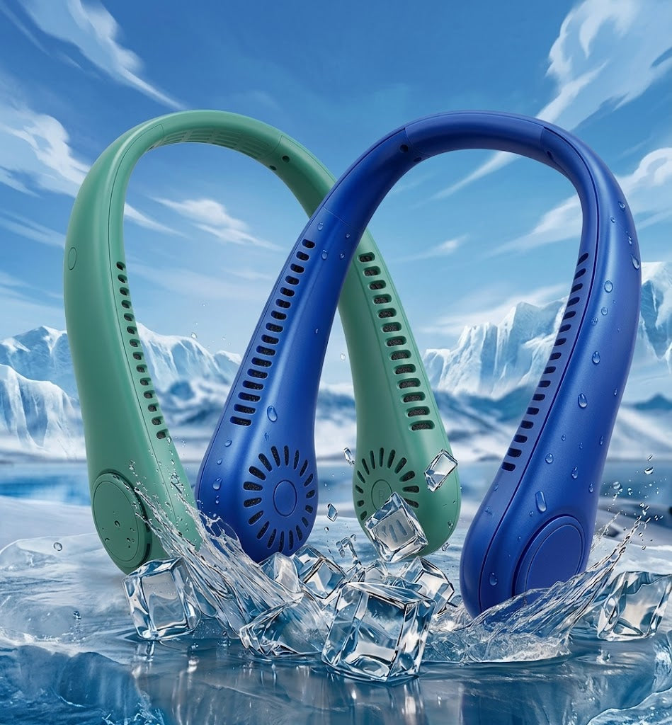 ❄️ Best-seller Été 2026 ❄️ Ventilateur de cou portable sans pales – Fraîcheur rapide en 3 secondes