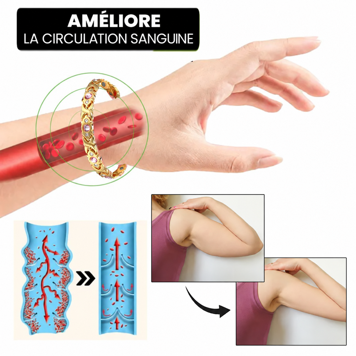 ✨ Bracelet Lymphvity au Germanium Magnétique