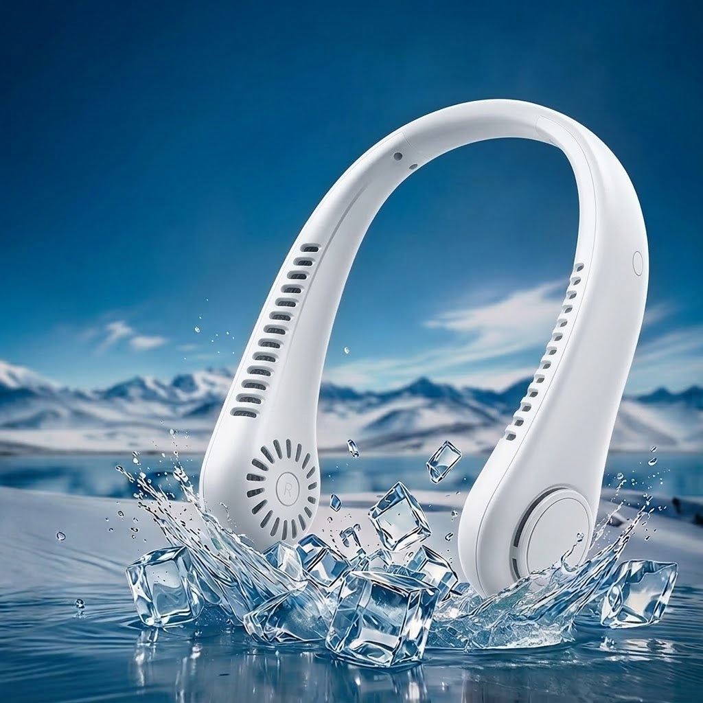 ❄️ Best-seller Été 2026 ❄️ Ventilateur de cou portable sans pales – Fraîcheur rapide en 3 secondes