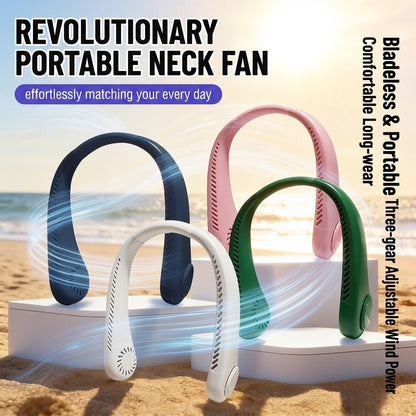 ❄️ Best-seller Été 2026 ❄️ Ventilateur de cou portable sans pales – Fraîcheur rapide en 3 secondes