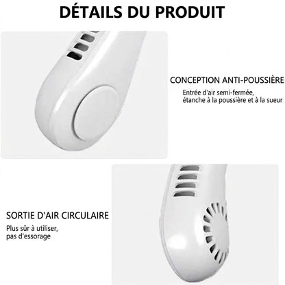 ❄️ Best-seller Été 2026 ❄️ Ventilateur de cou portable sans pales – Fraîcheur rapide en 3 secondes
