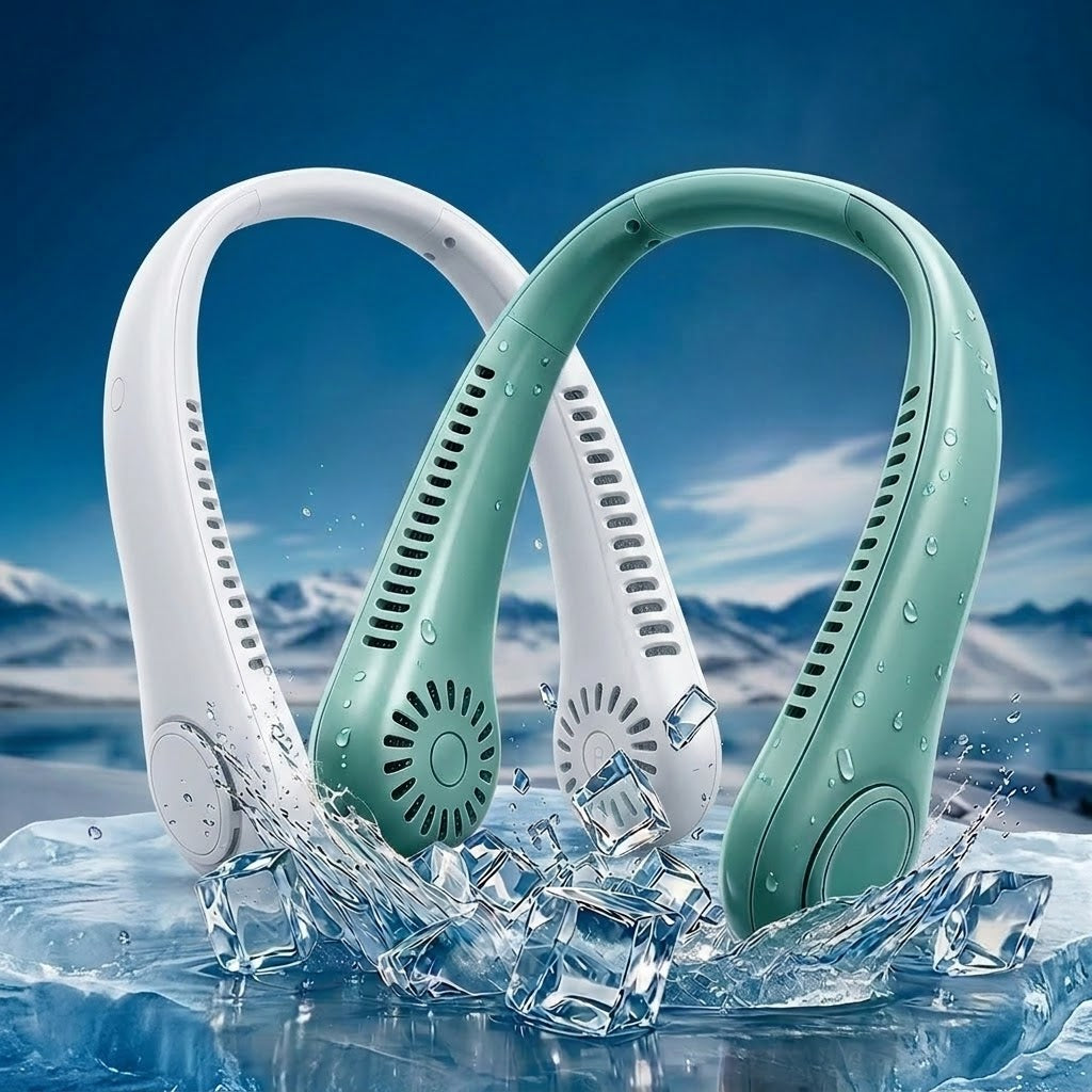 ❄️ Best-seller Été 2026 ❄️ Ventilateur de cou portable sans pales – Fraîcheur rapide en 3 secondes
