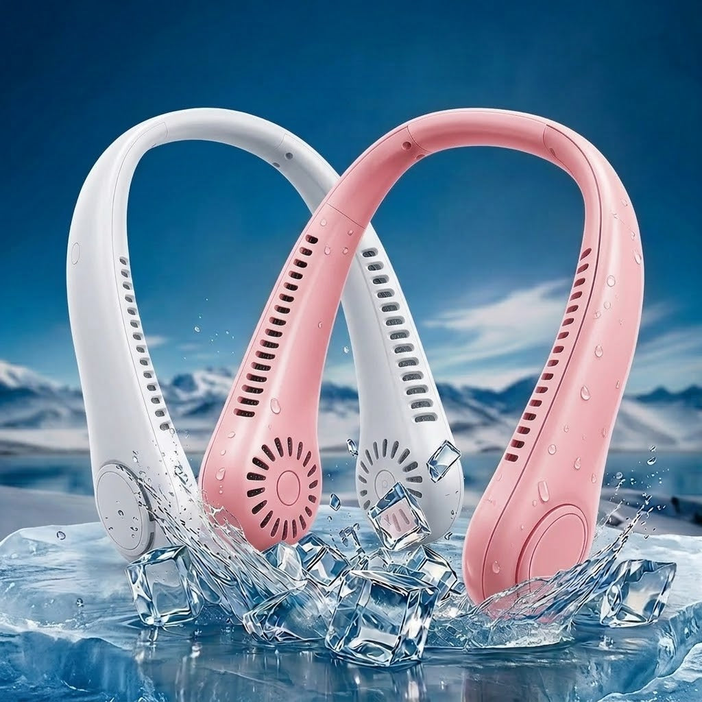 ❄️ Best-seller Été 2026 ❄️ Ventilateur de cou portable sans pales – Fraîcheur rapide en 3 secondes